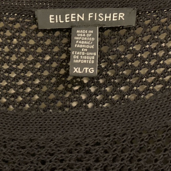 Eileen Fisher Open Stitch Organic Cotton Oversized Semi-Sheer Sweater Size XL - Picture 8 of 13